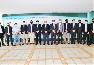 O encontro foi realizado Faeg e contou com a participação de Representantes do setor agropecuário goiano e do presidente nacional do BB (Foto: Fredox Carvalho)