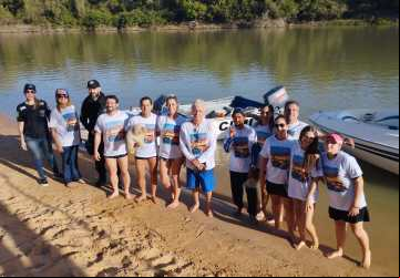 Equipes da Polícia Civil visitam acampamentos de Aruanã para desenvolver ações de educação ambiental 