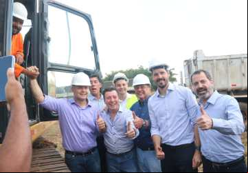 O vice governador Daniel Vilela, o Ministro Renan Filho 
