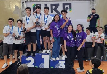 Alunos da Escola do Futuro de Goiás (EFG) Luiz Rassi, em Aparecida de Goiânia, ficam em 3º lugar na etapa estadual do FIRA Brasil