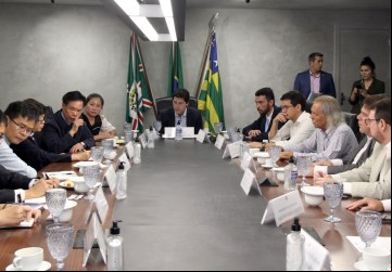 Vice-governador Daniel Vilela recebe comitiva chinesa para apresentar produção de arroz e potencialidades do cultivo em Goiás
