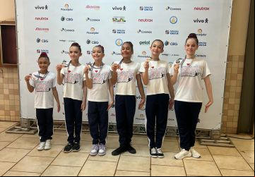 Ginastas de Catalão conquistam 7º lugar por equipes em Torneio Nacional