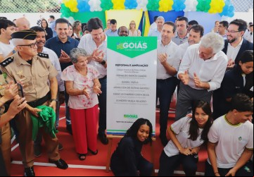 Caiado entrega reformas e ampliações foram realizadas nos Colégios Estaduais da Polícia Militar (CEPMG) de Goiás Mansões Paraíso, em Aparecida de Goiânia, e no Professora Augusta Machado, em Hidrolândia