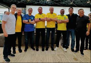 Em São Paulo, ao lado de outros seis governadores, Caiado participa de manifestação pela anistia aos envolvidos no 8 de Janeiro