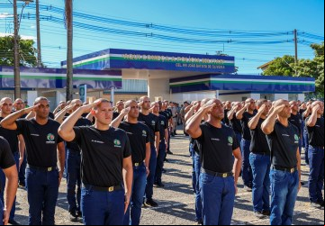 Polícia Militar recepciona os novos alunos soldados da 3ª turma do Curso de Formação de Praças 