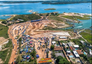 Pista da Prova, localizada ao lado do "Ranchão Lago Azul" - Foto Panorâmica: (Federação Goiana de Motocross)