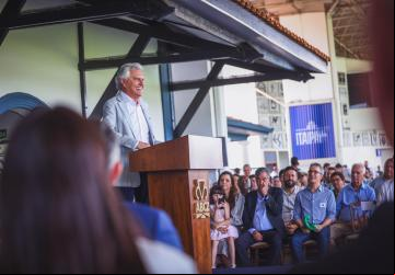 Ao lado de lideranças políticas e setoriais, Caiado participa da abertura oficial da 90ª Expozebu, em Uberaba (MG): 