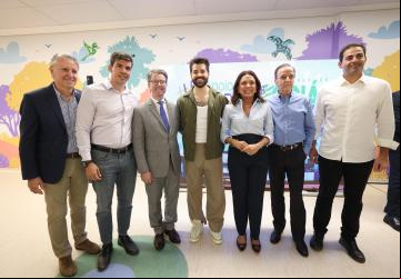 DJ Alok, Gracinha Caiado e autoridades vistoriam as obras do Complexo Oncológico de Referência do Estado de Goiás (Cora)