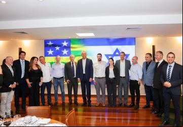 Governador Ronaldo Caiado recebe representantes de empresas e lideranças israelenses no Palácio das Esmeraldas: 