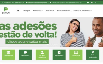 Ipasgo Saúde lança novo site com foco em serviços aos beneficiários